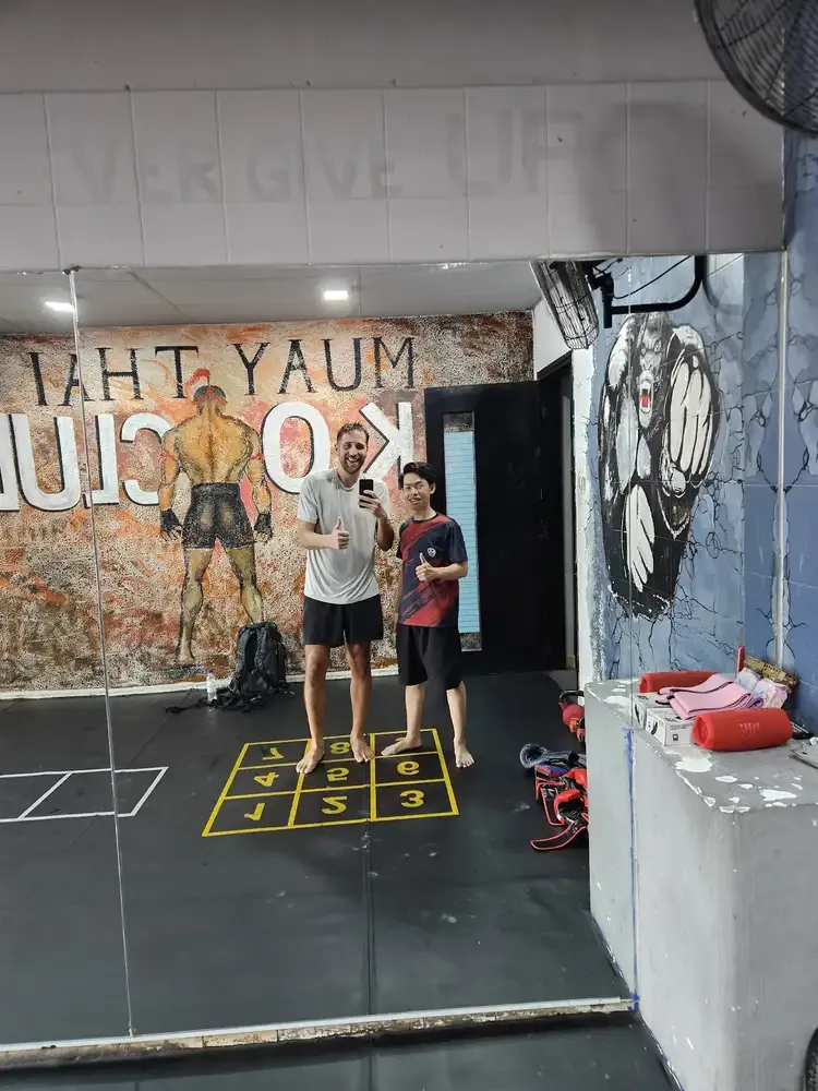 Exhausted after training in Vietnam