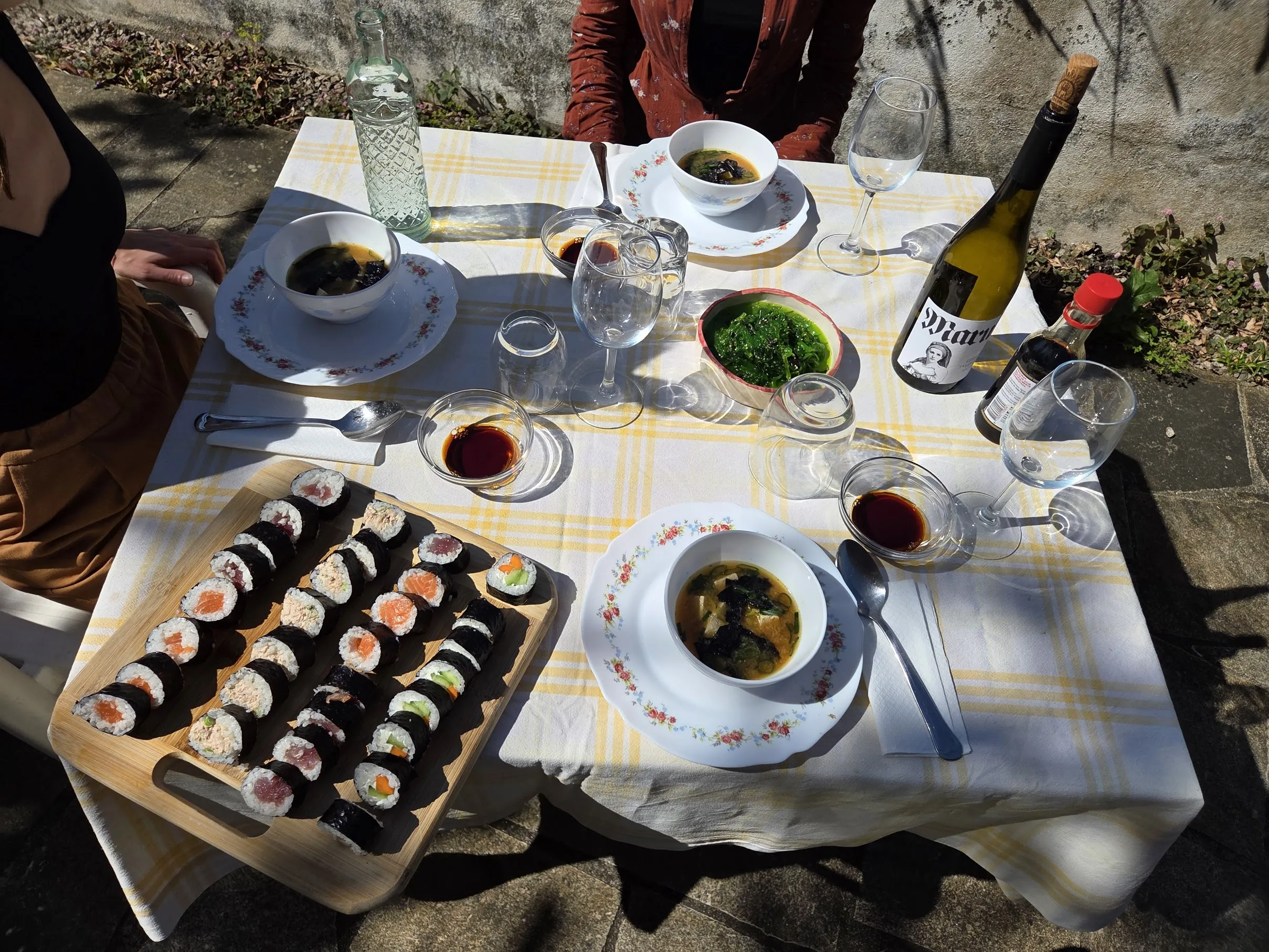 Cooking on the terrace in Galicia